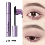 Yeknu Black Brown Mascara Waterproof Long Lasting Extension Eyelashes Lengthening Curling Mascara Purple Eyelash Makeup Cosmetic