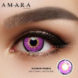 Yeknu 2pcs Cosplay Color Contact Lenses For Eyes Purple Beauty Halloween Anime Lenses Eye Yearly Cosmetic Colored Lens Eyes