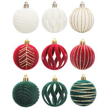 Yeknu 6Pcs/box 6cm Christmas Balls Ornaments Christmas Tree Hanging Pendants Christmas Decorations for Home 2024 Navidad New Year Gift