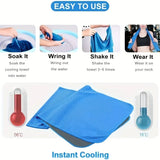 Yeknu 1Pcs Quick-Drying Sports Towel with Storage Box and Cooling Ice Blanket for Outdoor Fitness and Camping