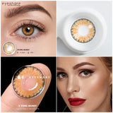 Yeknu 3TONE Color Contact Lens for Eye Contact Lens Case Ladies Contact Lens Case  Beauty  Pupilentes  Circle Lenses