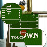 Yeknu Table Runner American Football Court Rugby Boy Sport Football Birthday Party Decoration Kitchen Dining Home Table Decor