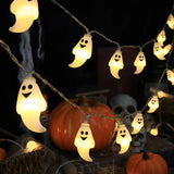 Yeknu 1.5m 10Led Halloween Light String Pumpkin Skull Eye Balls Ghost Festival Party Lantern Trick Or Treat Happy Halloween Day Decor