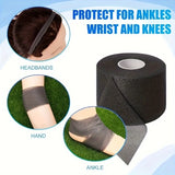 Yeknu 1 Roll Sports Tape White Patch Bandage Self Wrap Bandages Elastic Tape Flexible Stretch Bandages For Sports Knee,Wrist Sprain