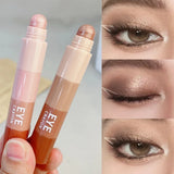 Yeknu 4 In 1 Pearlescent Eyeshadow Stick Highlighter Makeup Waterproof Lasting Glitter Eye Shadow Eyeliner Stick Eyes Makeup Cosmetics