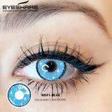 Yeknu Blue Color Contact Lenses for Eyes Cosplay Yearly Makeup Halloween Beauty Color Contact Lenses Free Shipping