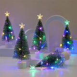 Yeknu New Luminous Mini Christmas Trees Beautiful Small Artificial Xmas Trees Desk Decorations Christmas Home Decorations