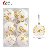 Yeknu 1box Christmas Balls Christmas Tree Ornaments Ball Xmas Hanging Tree Pendants Home Party Decor New Year Gift Noel Navidad