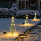 Yeknu Christmas Tree Snowflake Light Outdoor Waterproof LED Decor Lights Garden Courtyard Lawn Path Floor Lamp LED Lights