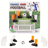 Yeknu 1pc Finger Football Game Set With Two Goals, Funny Family Party Finger Soccer Match Toy, Party Gifts