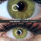 Yeknu Color Contact Lenses for Eyes 2pcs TAYLOR GRAY Green Colored Lenses Beautiful Pupil Yearly Makeup Cosmetic ContactLens