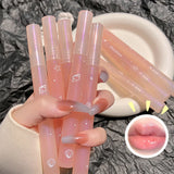 Yeknu Mirror Water Lip Gloss Water Glossy Lip Glaze Transparent Lip Oil Lasting Liquid Lipstick Clear Glitter Primer Hydrating Makeup