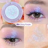 Yeknu Diamond Glitter Monochrome Eyeshadow Palette Discoloration Eyeshadow Highlighter Sequins Waterproof Lasting Eyes Makeup Pigments