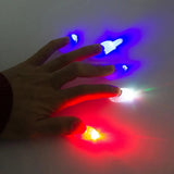 Yeknu 2Pcs Thumb Finger Light Magic Thumbs Light Toys for Adult Magic Trick Props Led Flashing Fingers Halloween Party Children Toys