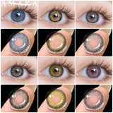 Yeknu MIKI Series1 Pair Colored Contact Lenses Natural Look Brown Eye Lenses Gray Contact Blue Lenses Fast Delivery Green Eye