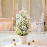 Yeknu Mini PE Christmas Tree Decoration Pine Topping Table Christmas Tree Christmas Home Party Wedding Decoration New Year Gift