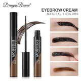 Yeknu Peel-off Eyebrow Gel Natural Brow Tattoo Black Brown Tint Makeup Waterproof Lasting Eye Brow Enhancers Liquid Gel Tear Wear Easy