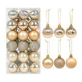 Yeknu 1box Christmas Balls Christmas Tree Ornaments Ball Xmas Hanging Tree Pendants Home Party Decor New Year Gift Noel Navidad