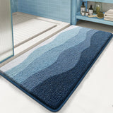 Yeknu Tufting Ocean Bathroom Mat Soft Scenic Beach Bathmat Bedside Rug Living Room Carpet Bedroom Floor Pad Aesthetic Home Decor