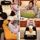 Yeknu orduroy bedside large backrest, soft bag on bed, waist protection cushion, sofa cushion office chair waist cushion