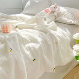 Yeknu Korean Ins Cool Blanket Quilt for Summer Soft And Skin Friendly Cool In Summer For Girl For Baby Double Air Conditioning Quilt