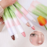 Yeknu Pearlescent White Highlighter Pen Pearlescent Lying Silkworm Pencil Waterproof Long-lasting Brightening Eyes Corner Face Makeup