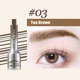 Yeknu Air Cushion Wild Eyebrow Painting Paste Square Brush Tea Brown Pressing 3D Dye Dip Eyebrow Enhancers Cream Hairline Modification