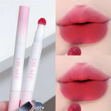 Yeknu Matte Lip Mud Air Cushion Lips Cream Brick Red Lip Glaze Powder  Lipstick Pen Non-Stick Cup Female Lip Tint Korean Makeup