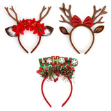 Yeknu Christmas Headbands for Women, Antler Headbands, Cute Hairpins, Deer Horn Christmas Headbands