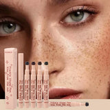 Yeknu Waterproof Freckle Pen Natural Lifelike Dot Spot Pen Lasting Not Easy To Fade Brown/Dark Face Fake Freckles Pen Makeup Cosmetics