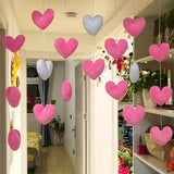 Yeknu New Heart Shaped Curtain Door Hanging Decoration Korean Style String Pendant High Beauty Curtain Partition Door Girls Room Decor