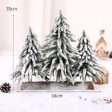 Yeknu Mini PE Christmas Tree Decoration Pine Topping Table Christmas Tree Christmas Home Party Wedding Decoration New Year Gift