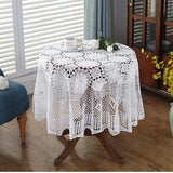 Yeknu Super Elegant table covers Nordic pastoral lace tablecloth crochet square tablecloths Dining napkins christmas table cloth sale