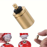 Yeknu 1pc Gas Refill Adapter Outdoor Camping Stove Gas Cylinder Gas Tank Gas Burner Accessories Hiking Inflate Butane Canister