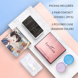 Yeknu Colored Contact Lenses For Eyes 1Pair Cosplay Anime Lens Yearly Cosmetics Contact Lenses Halloween Lenses Beauty Makeup