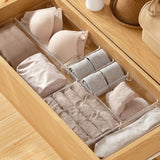 Yeknu Transparent Drawer Sorting Compartment Organizer