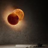 Yeknu Creative Rotatable Moon Phase Wall Lamp