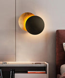 Yeknu Creative Rotatable Moon Phase Wall Lamp