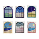 Yeknu Cute Fake Window Tapestry