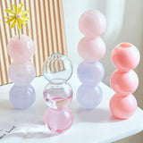 Yeknu Pastel Glass Bubble Vase