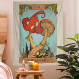 Yeknu The Lovers Mushrooms Tapestry