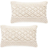 Yeknu Macrame cushion cover Boho pillow cover Handmade macrame cushion cover  Customized size and color