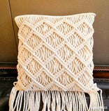 Yeknu MOM'S YARD New Macrame Handmade Cotton Thread Pillowcase Bohemia Moroccan Sofa Cushion Cover Decorative Pillowcase High-end Gift