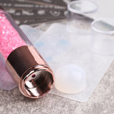 Yeknu Long Cylinder Nail Stamper Dual Head Silicone Sets Clear Milky Nail Gel Polish Transfer Template Pen Image Stencil Tool NL1836