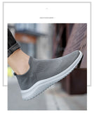 Yeknu Men's Casual Sneakers Knitting Mesh Comfortable Socks Walking Shoes Comfortable Men's Casual Shoes Light Sneakers Men Shoes