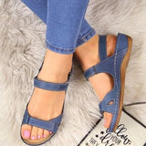 Yeknu Women Sandals  Casual Summer Shoes Women Low Heels Sandals For Wedges Shoes Soft Bottom Chaussure Femme Summer Footwear