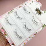 Yeknu handmade false eyelashes Natural eyelashes with long false eyelashes Thick cross nude makeup Transparent soft stem eyelash