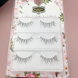 Yeknu handmade false eyelashes Natural eyelashes with long false eyelashes Thick cross nude makeup Transparent soft stem eyelash