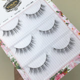 Yeknu Japanese Transparent Terrier Natural False Eyelashes Soft Stem Simulation Eye Tail with Long Air Eyelashes 3 Pairs Lashes