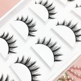 Yeknu New 5 Pairs False Eyelashes Naturally Wear False Eyelashes Everyday Sharp Tail Thick Simulation Cross Makeup Lashes